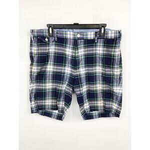 Polo Ralph Lauren Mens Multicolor Plaid Cargo Shorts Casual Pockets Size 36
